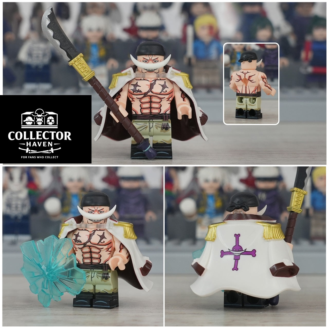 Whitebeard Pirate Figurine By HobbyHaven™